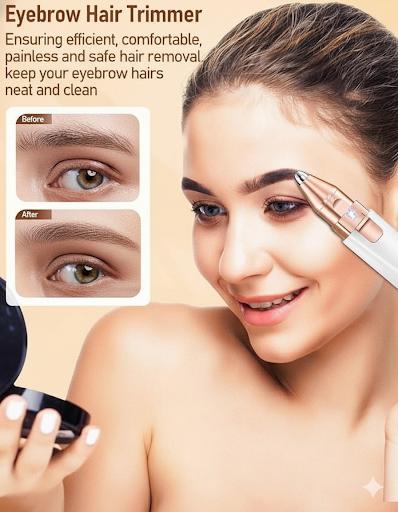 2 in 1 electric eyebrow trimmer